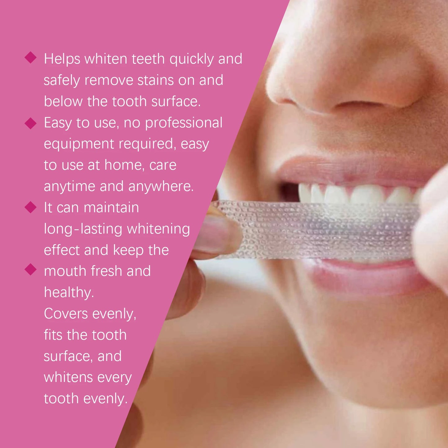 Patch blanchissant pour les dents 