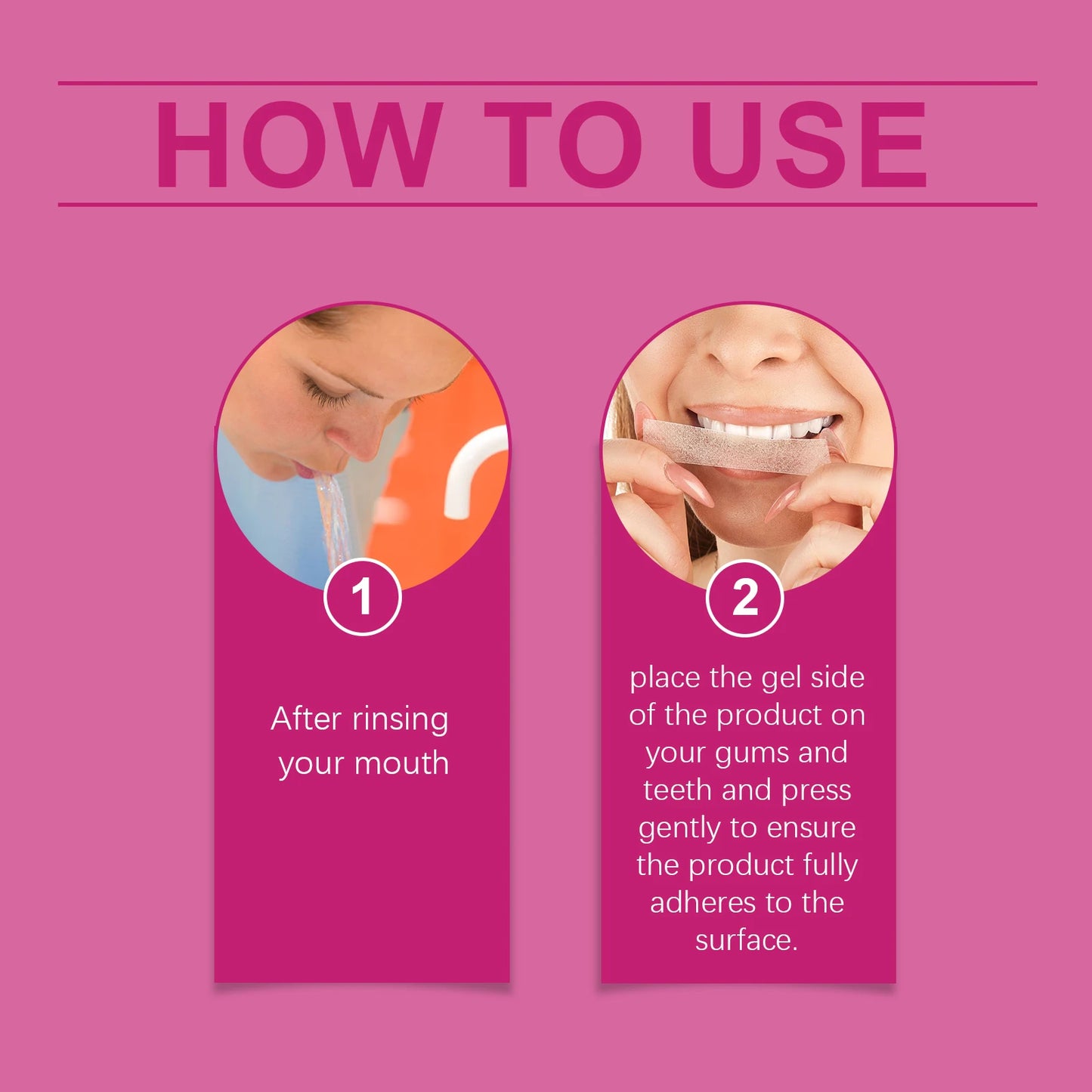 Patch blanchissant pour les dents 