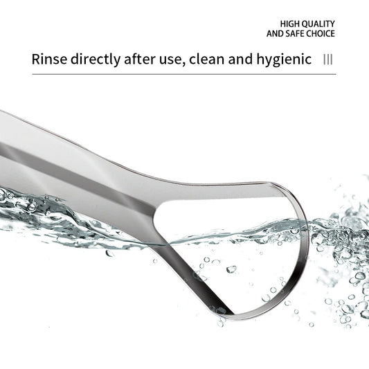 Grattoir à langue en acier inoxydable